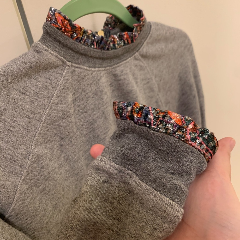 Jcrew sweatshirt with trim detail